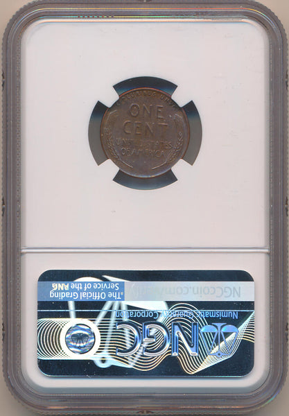 1957 D Lincoln Wheat Cent. NGC Mint Error AU55 BN. Obverse Die Chips Image 2
