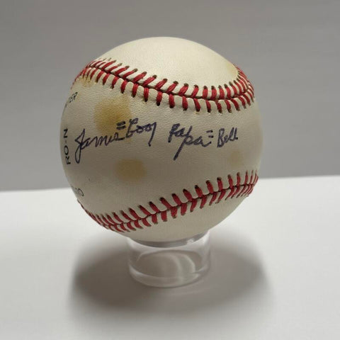 James "Cool Papa" Bell Single Signed Baseball. Auto JSA  Image 1