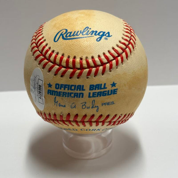 Ken Hunt Single Signed Baseball. Auto JSA  Image 2
