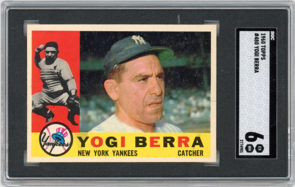 Yogi Berra 1960 Topps #480. SGC 6 Image 1