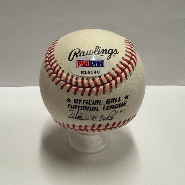 Johnny Mize Single Signed Baseball. Auto PSA  Image 2