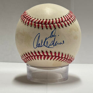 Carl Erskine Single Signed Baseball. PSA Image 1