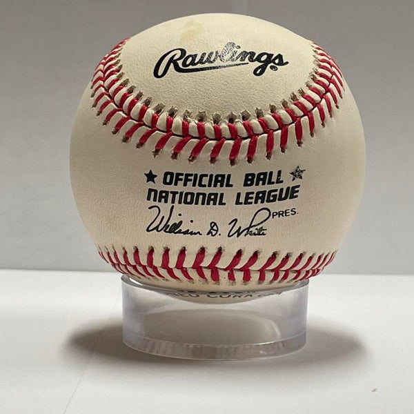 Carl Erskine Single Signed Baseball. PSA Image 2