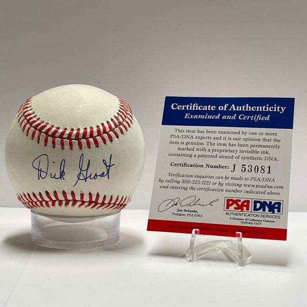 Dick Groat Single Signed Baseball. PSA Image 4