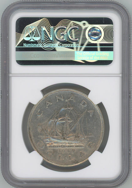 1949 Canada Silver Dollar. NGC AU Details Image 2