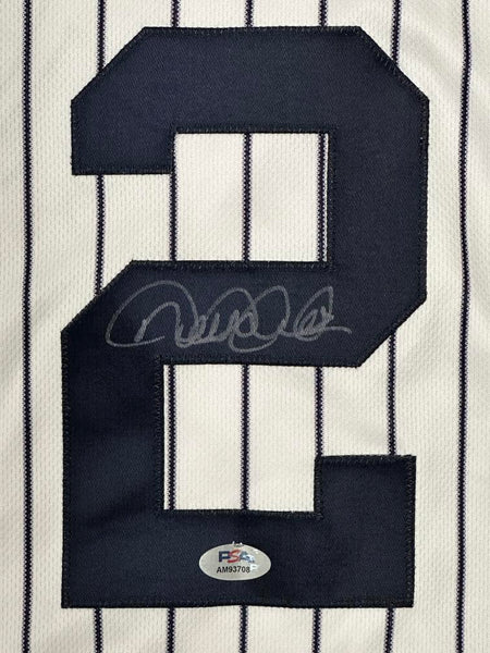 Derek Jeter Signed Official Hall of Fame Patch New York Yankees Jersey. Auto PSA Image 3