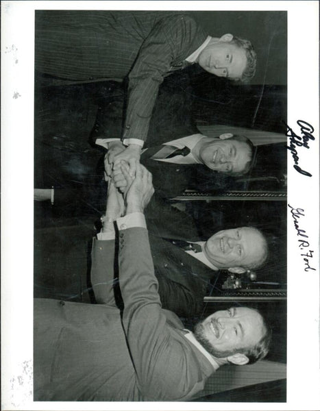 Gerald Ford & Alan Shepard Multi-Signed Photograph. PSA Image 3
