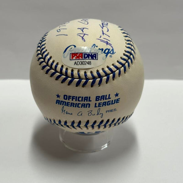 Pete Rose Single Signed Official Joe DiMaggio Baseball with Inscribed Hit Streaks. PSA Image 5