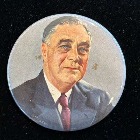 Franklin D. Roosevelt Vintage Presidential Pin Image 1