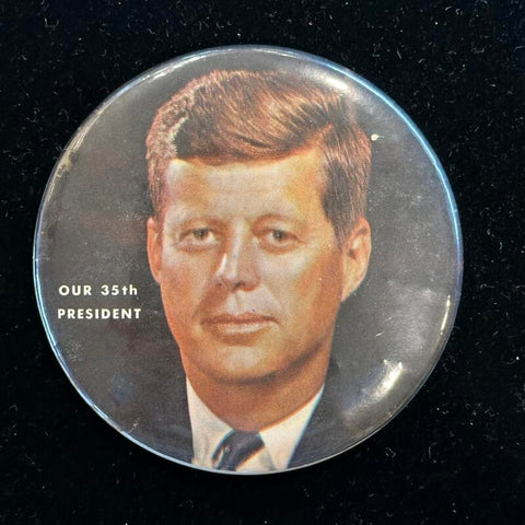 John F. Kennedy Vintage Presidential Pin Image 1