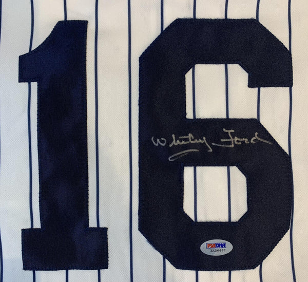 Whitey Ford Signed New York Yankees Jersey. Auto PSA/DNA Image 2