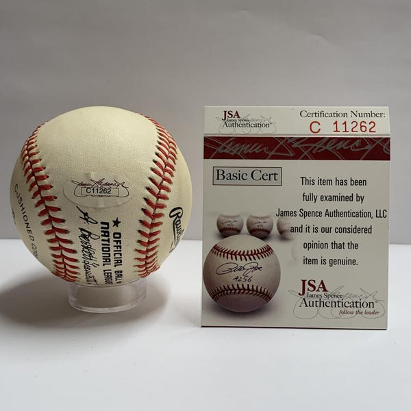 Warren Spahn Single Signed 1980s Baseball. Auto JSA Image 3