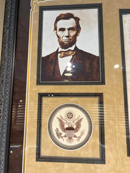 Abraham Lincoln Signed Military Appointment. Beautifully Framed! JSA Image 6