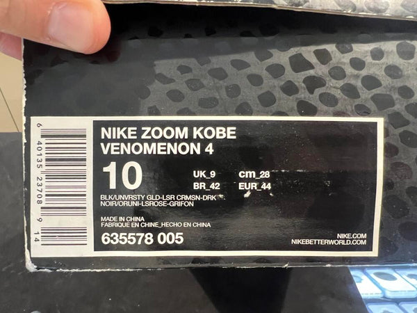Kobe Bryant Signed Nike Zoom Venomenon Sneakers. Panini Authentic Image 4