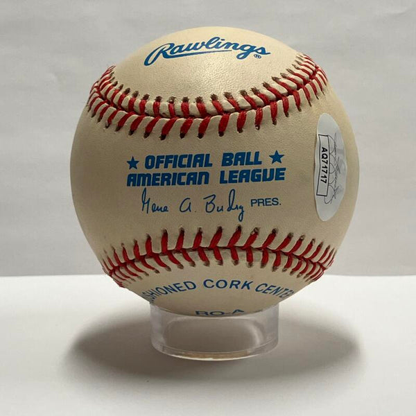 Phil Rizzuto Single Signed 1990s Baseball Inscribed "HOF 94". Auto JSA Image 2