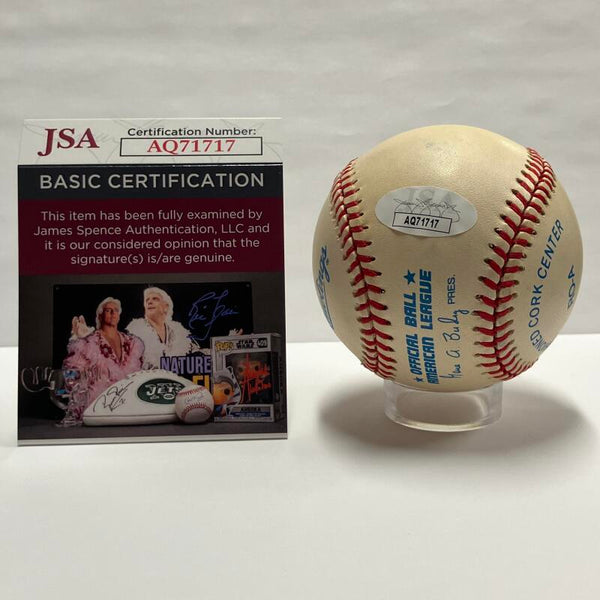 Phil Rizzuto Single Signed 1990s Baseball Inscribed "HOF 94". Auto JSA Image 3