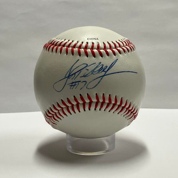 John Flaherty Single Signed Mint Condition Baseball. Auto JSA Image 1