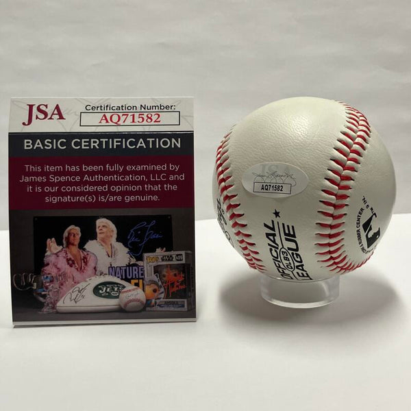 John Flaherty Single Signed Mint Condition Baseball. Auto JSA Image 3
