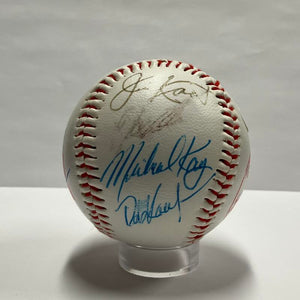 Michael Kay & NY Yankees Announcers and Gene Monahan Multi-Signed Baseball. Auto JSA Image 1