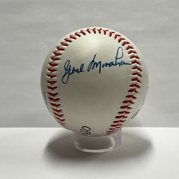 Kenny Rogers Rare Dual-Signed Baseball w/ Gene Monahan. Auto JSA Image 2