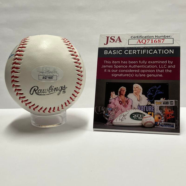 Kenny Rogers Rare Dual-Signed Baseball w/ Gene Monahan. Auto JSA Image 3