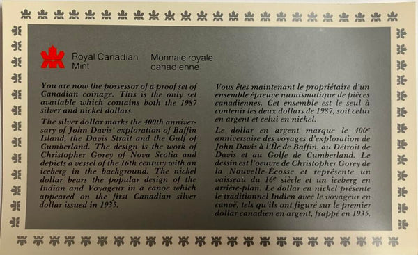 1985 Canada Proof Set w/ Original Box & Papers. Image 4
