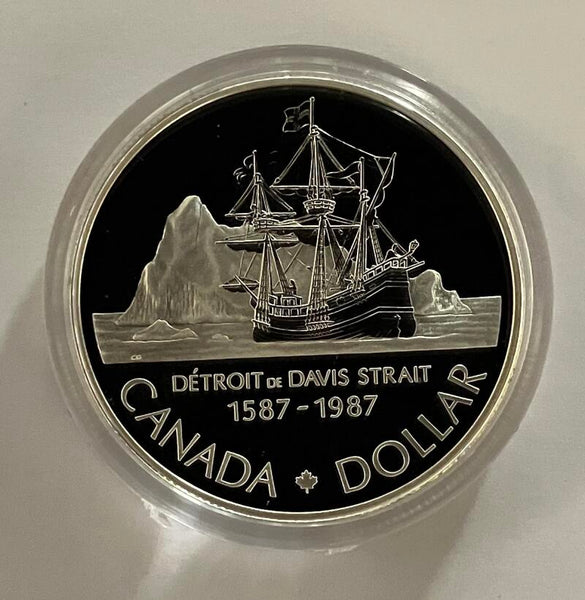 1987 Canada Proof Dollar. Image 2