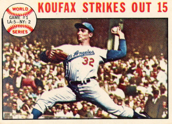 1963 Topps Sandy Koufax #136. Image 1