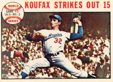 1963 Topps Sandy Koufax #136. Image 1