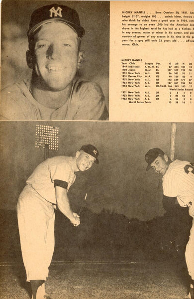 1955 Yankees Original Yearbook Image 2