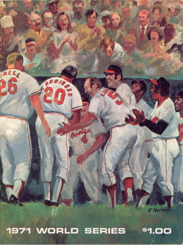 1971 World Series Program. Baltimore Orioles Image 1