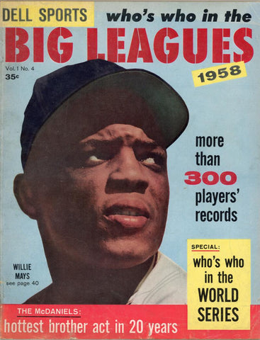 1958 Willie Mays Who's Who in the Big Leagues Magazine Image 1