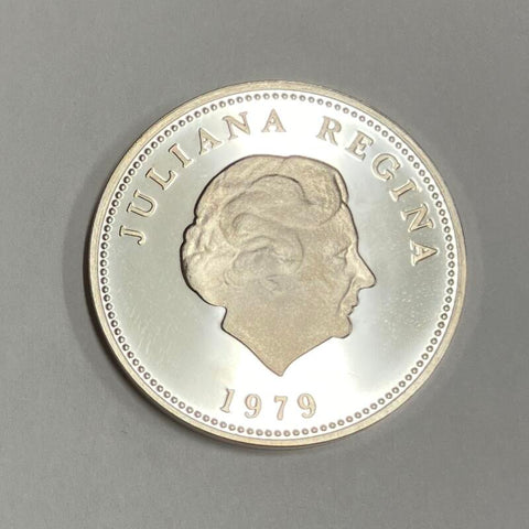 1979 Netherlands Silver Proof. 25 Gulden Image 1