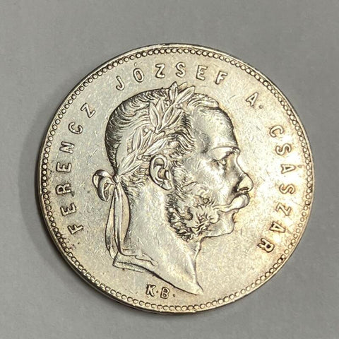1869 Hungary Silver. 1 Florin Image 1