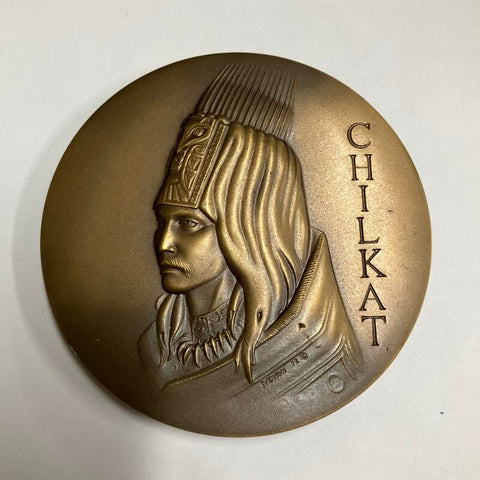1972 Chilkat Indians Society of Medalists Bronze Medal Image 1