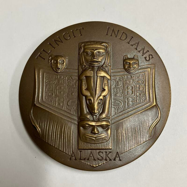 1972 Chilkat Indians Society of Medalists Bronze Medal Image 2